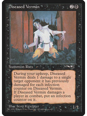 Magic: The Gathering Diseased Vermin (046) Moderately Played