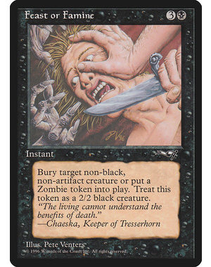 Magic: The Gathering Feast or Famine (Knife) (49b) Lightly Played