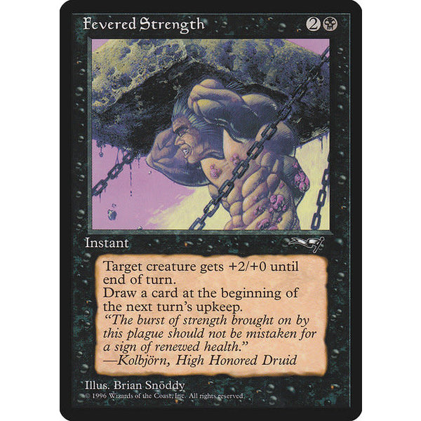 Magic: The Gathering Fevered Strength (50a) Moderately Played