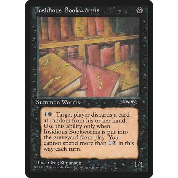 Magic: The Gathering Insidious Bookworms (51a) Moderately Played