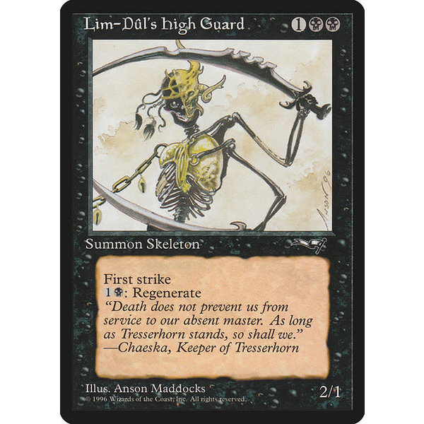 Magic: The Gathering Lim-Dul's High Guard (55b) Heavily Played