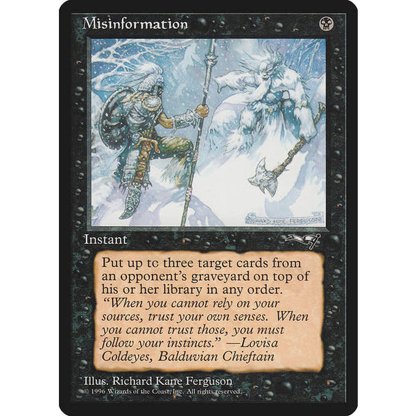 Magic: The Gathering Misinformation (056) Lightly Played