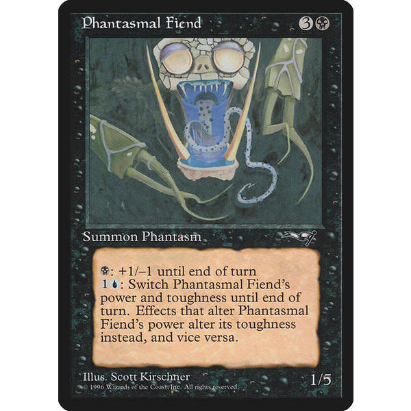 Magic: The Gathering Phantasmal Fiend (Close-up) (57a) Moderately Played