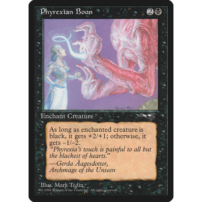 Magic: The Gathering Phyrexian Boon (58a) Moderately Played