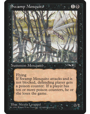 Magic: The Gathering Swamp Mosquito (Fallen Tree) (63a) Heavily Played