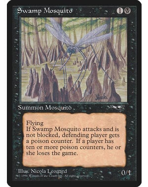 Magic: The Gathering Swamp Mosquito (Brown Trees) (63b) Heavily Played