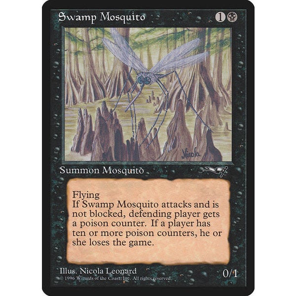 Magic: The Gathering Swamp Mosquito (Brown Trees) (63b) Heavily Played