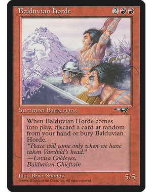 Magic: The Gathering Balduvian Horde (065) Heavily Played