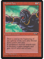 Magic: The Gathering Bestial Fury (Facing Left) (67a) Damaged