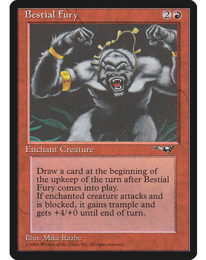 Magic: The Gathering Bestial Fury (67b) Damaged