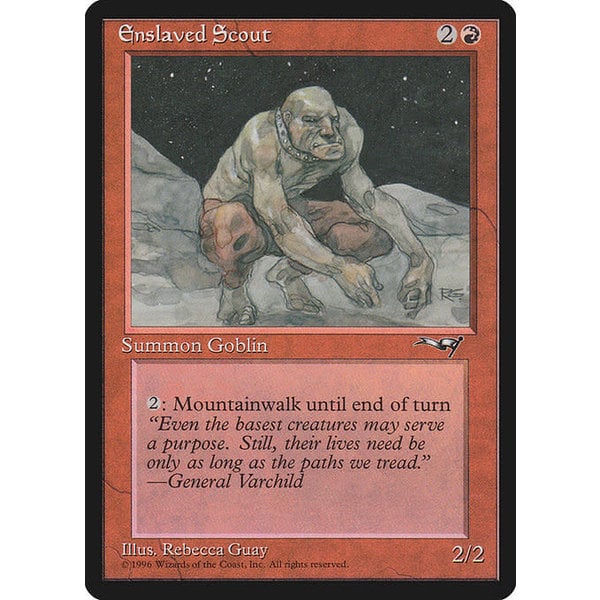 Magic: The Gathering Enslaved Scout (71b) Moderately Played