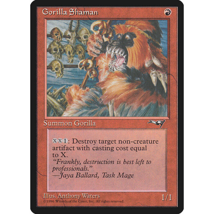 Magic: The Gathering Gorilla Shaman (72a) Lightly Played