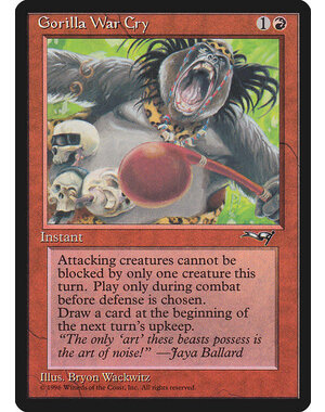 Magic: The Gathering Gorilla War Cry (Red Club) (73a) Lightly Played