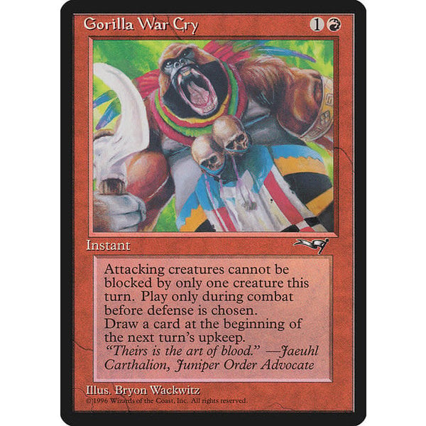 Magic: The Gathering Gorilla War Cry (73b) Lightly Played