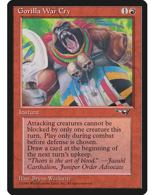 Magic: The Gathering Gorilla War Cry (73b) Moderately Played