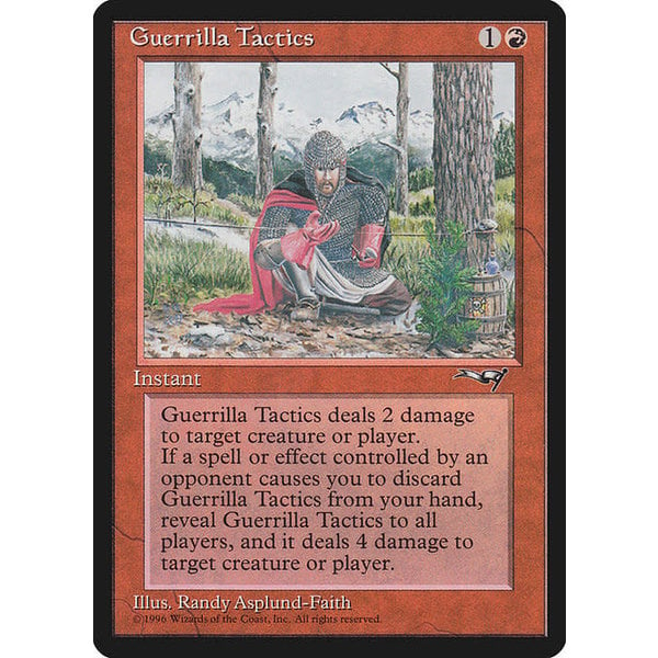 Magic: The Gathering Guerrilla Tactics (Kneeling Knight) (74a) Lightly Played