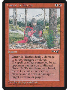 Magic: The Gathering Guerrilla Tactics (Kneeling Knight) (74a) Moderately Played