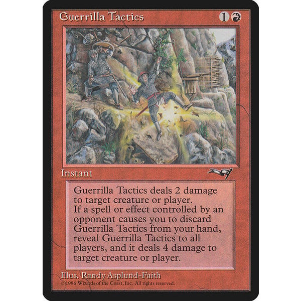 Magic: The Gathering Guerrilla Tactics (Cliff) (74b) Heavily Played