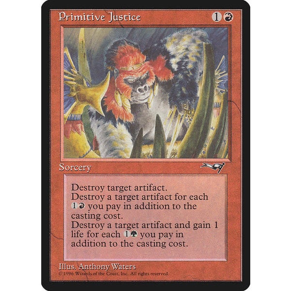 Magic: The Gathering Primitive Justice (077) Lightly Played