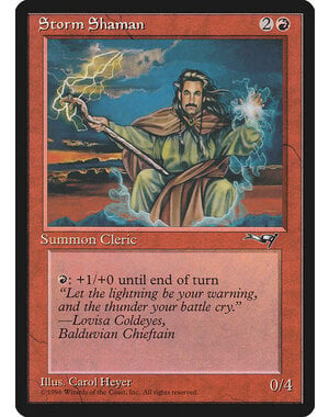 Magic: The Gathering Storm Shaman (Male) (81a) Heavily Played