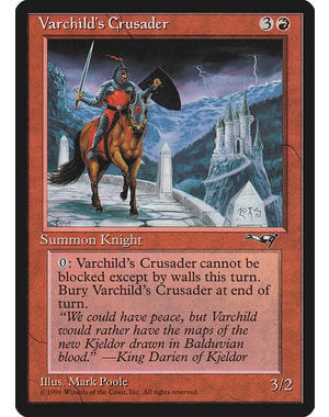 Magic: The Gathering Varchild's Crusader (Castle) (82a) Moderately Played