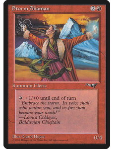 Magic: The Gathering Storm Shaman (Female) (81b) Moderately Played