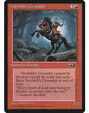 Magic: The Gathering Varchild's Crusader (82b) Damaged