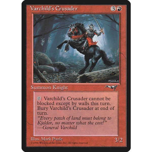 Magic: The Gathering Varchild's Crusader (82b) Damaged