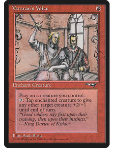 Magic: The Gathering Veteran's Voice (Side-by-side) (84a) Damaged