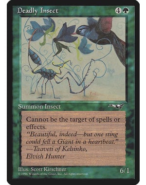 Magic: The Gathering Deadly Insect (Bird) (86a) Heavily Played