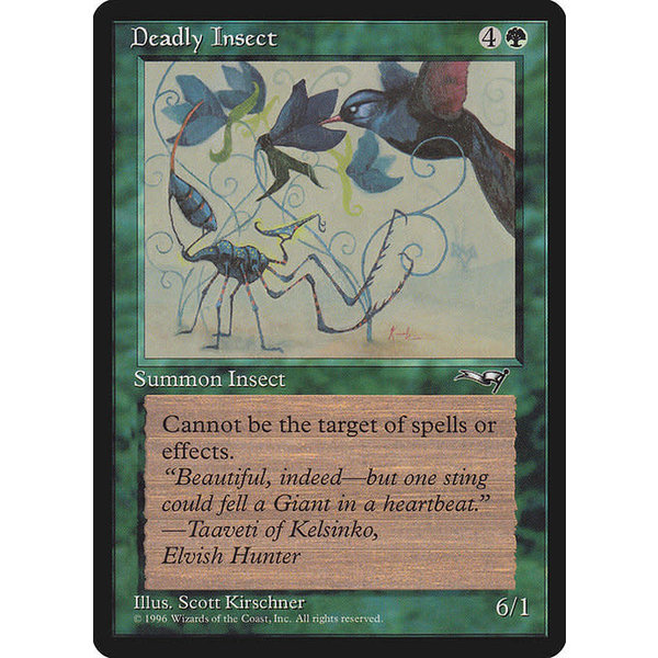 Magic: The Gathering Deadly Insect (Bird) (86a) Heavily Played