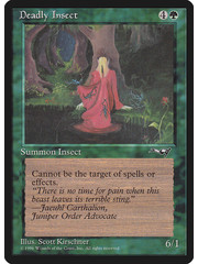 Magic: The Gathering Deadly Insect (Red Robe) (86b) Lightly Played