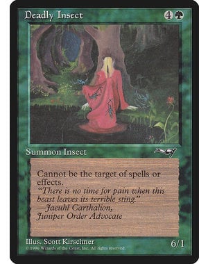 Magic: The Gathering Deadly Insect (Red Robe) (86b) Lightly Played