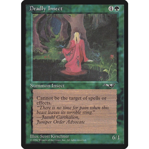 Magic: The Gathering Deadly Insect (Red Robe) (86b) Lightly Played