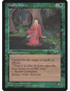 Magic: The Gathering Deadly Insect (Red Robe) (86b) Moderately Played