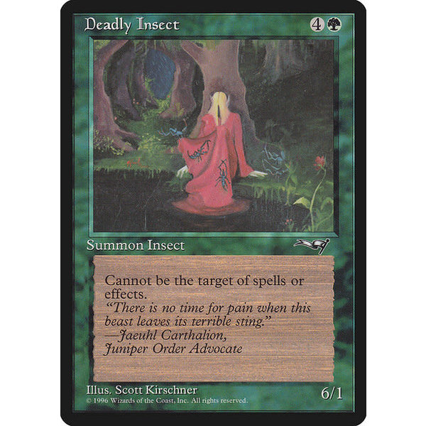 Magic: The Gathering Deadly Insect (Red Robe) (86b) Moderately Played