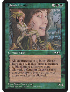Magic: The Gathering Elvish Bard (087) Damaged