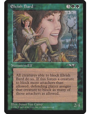 Magic: The Gathering Elvish Bard (087) Damaged