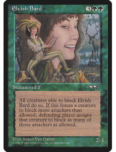 Magic: The Gathering Elvish Bard (087) Moderately Played