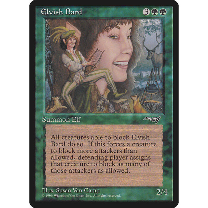 Magic: The Gathering Elvish Bard (087) Moderately Played