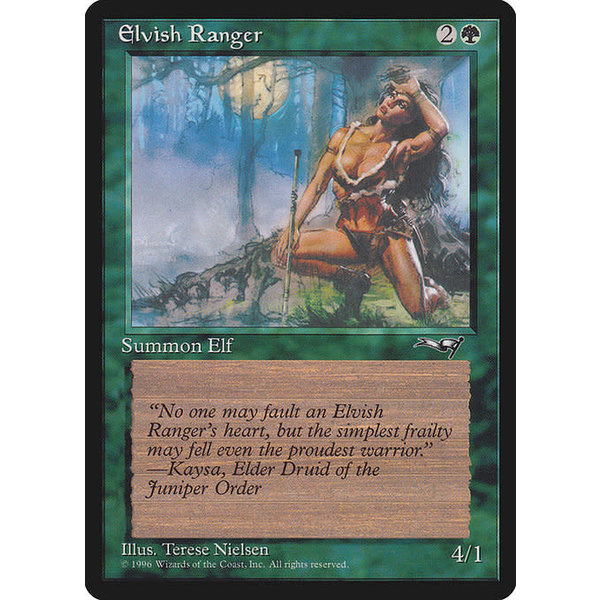 Magic: The Gathering Elvish Ranger (Female) (88a) Lightly Played