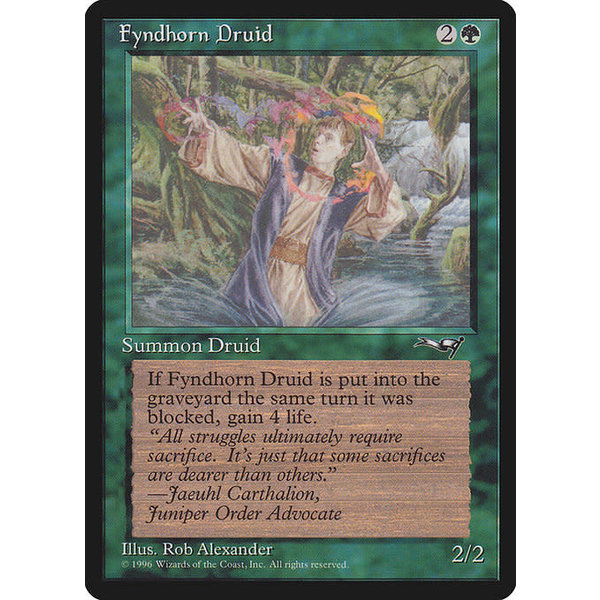 Magic: The Gathering Fyndhorn Druid (90a) Moderately Played