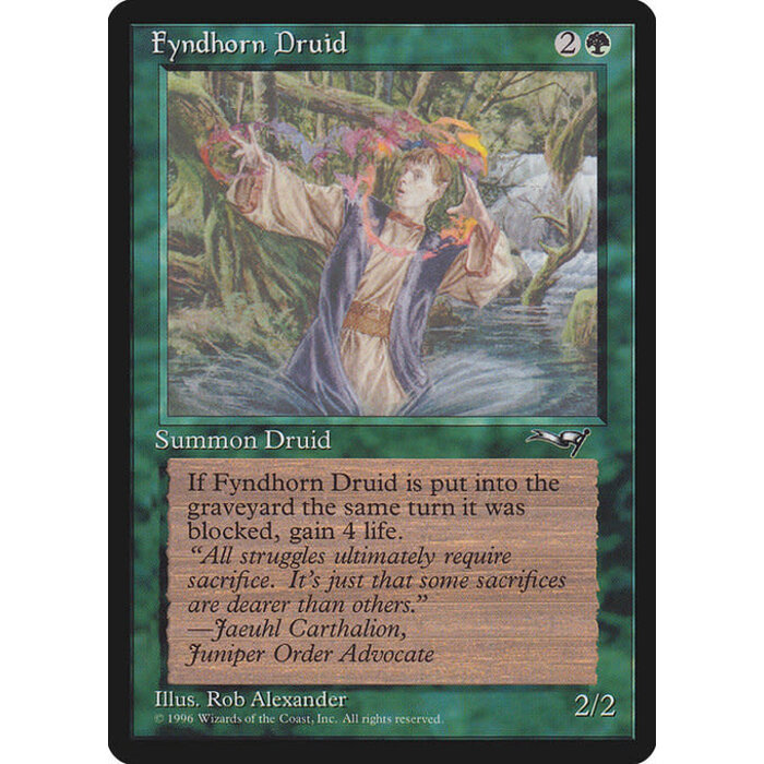 Magic: The Gathering Fyndhorn Druid (90a) Moderately Played