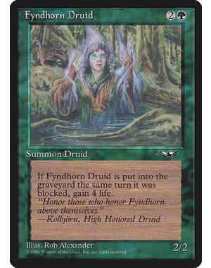 Magic: The Gathering Fyndhorn Druid (Facing Right) (90b) Moderately Played