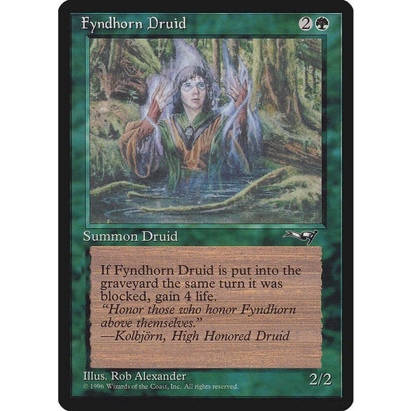 Magic: The Gathering Fyndhorn Druid (Facing Right) (90b) Moderately Played