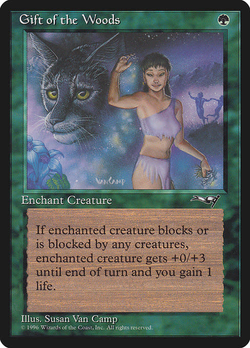 Magic: The Gathering Gift of the Woods (Girl/Lynx) (92a) Moderately Played - Kingslayer Games Magic: The Gathering Gift of the Woods (Girl/Lynx) (92a) Moderately Played - Kingslayer Games