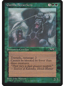 Magic: The Gathering Gorilla Berserkers (93a) Heavily Played