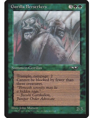 Magic: The Gathering Gorilla Berserkers (Closed Mouth) (93b) Damaged