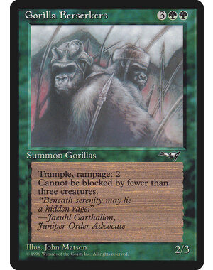 Magic: The Gathering Gorilla Berserkers (Closed Mouth) (93b) Lightly Played