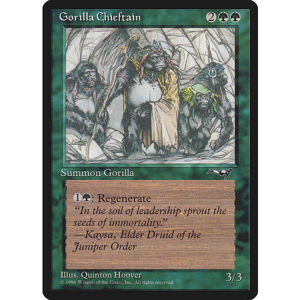 Magic: The Gathering Gorilla Chieftain (4 Gorillas) (94b) Moderately Played